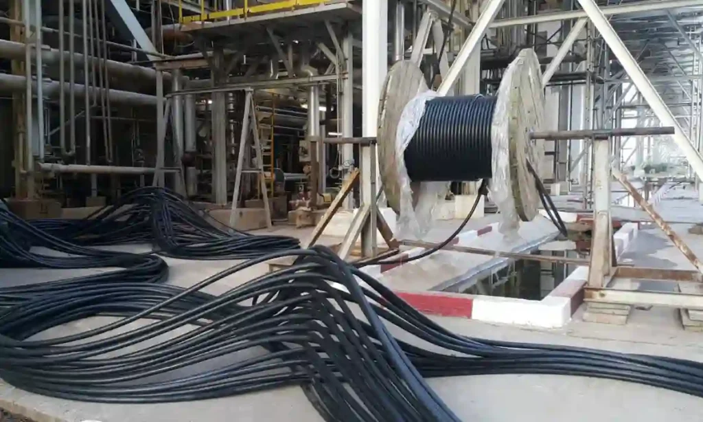 electrical cables in Dubai construction
